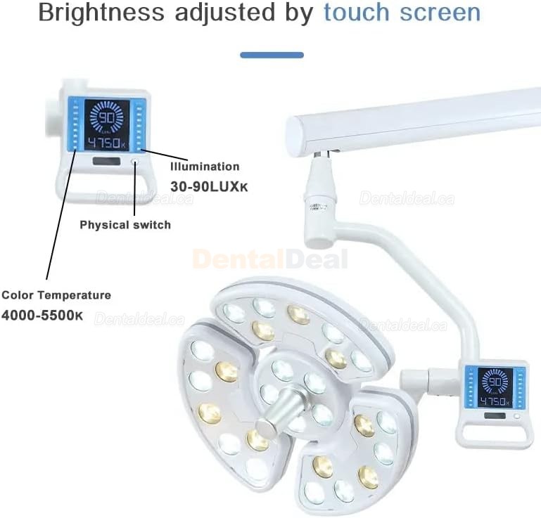 Saab KY-P138-2 Ceiling Mounted Dental Surgical Lamp Shadowless Operating Light 52 LEDs